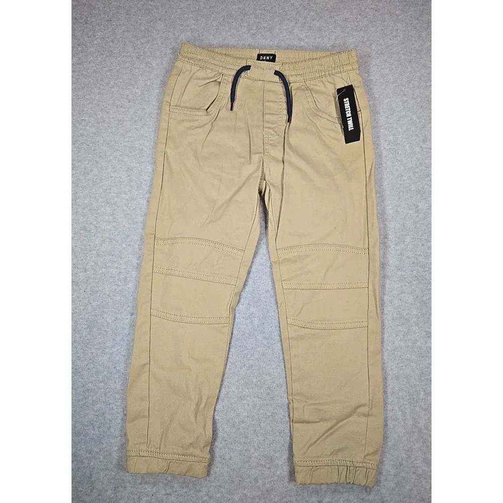 DKNY Boys Size 2T 2pc Full‎ Zip Sweatshirt Jogger Outfit Set Blue Khaki NWT